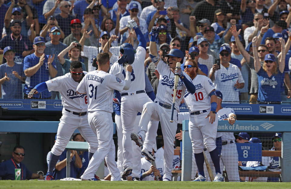 The Los Angeles Dodgers won the National League West for the sixth consecutive season. (EFE/Mike Nelson)