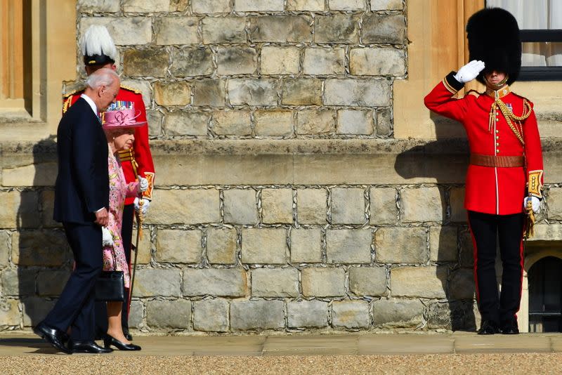 U.S. President Biden and first lady meet Britain's Queen Elizabeth at Windsor Castle