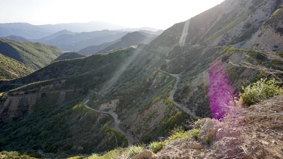 The Big Pine Mountain descent