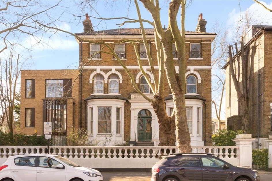 £600,000: a recently-reduced two-bedroom flat for sale in a Victorian house in Highbury New Park (Chestertons)