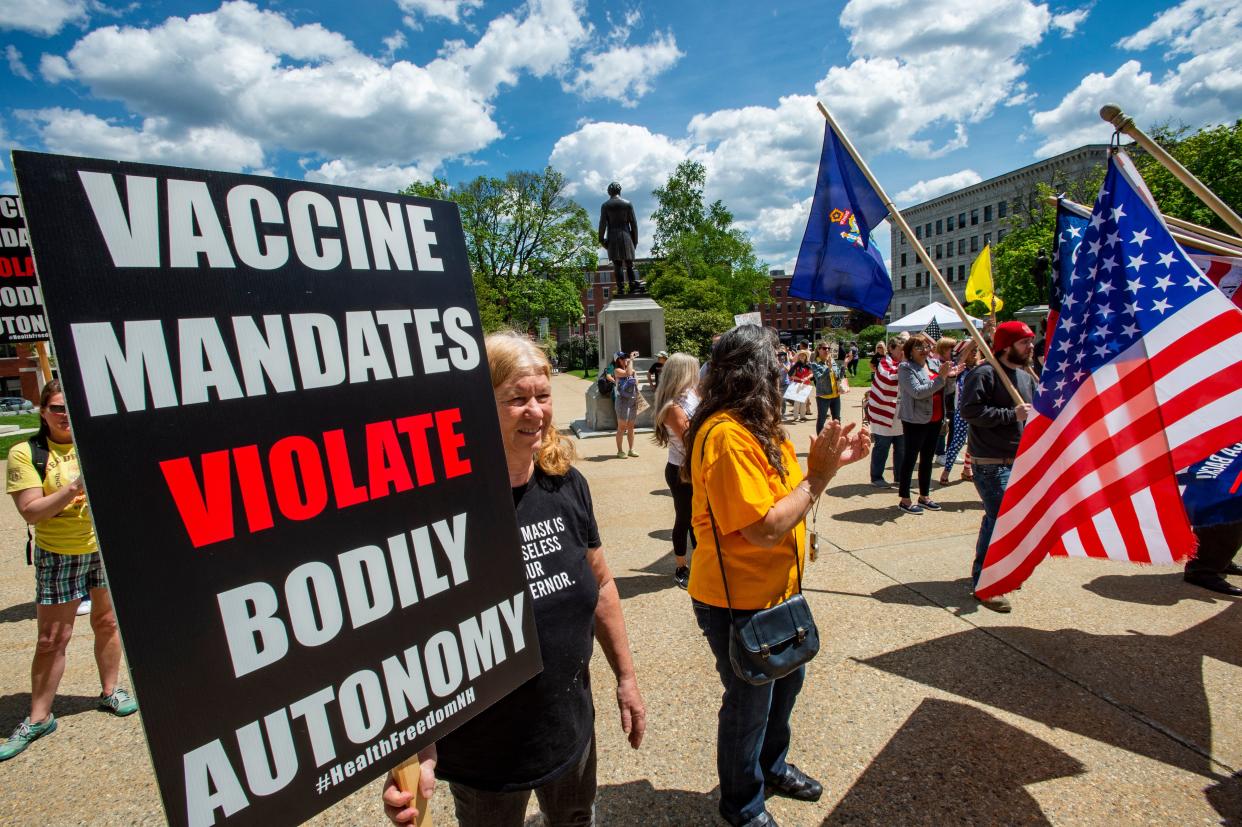 Biden wanted 70 per cent of people vaccinated by summer but figure is just 50 (AFP via Getty Images)