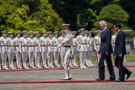 President Joe Biden meets with Japanese Prime Minister Fumio Kishida at Akasaka Palace, Monday, May 23, 2022, in Tokyo. (AP Photo/Evan Vucci)