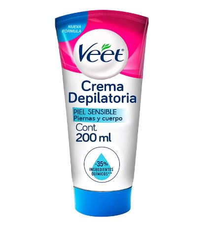 Veet Silky Fresh, crema depilatoria corporal para piel sensible, 200 ml/Amazon.com.mx