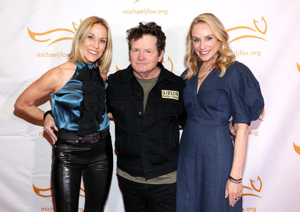 Sheryl Crow, Michael J. Fox and Tracy Pollan