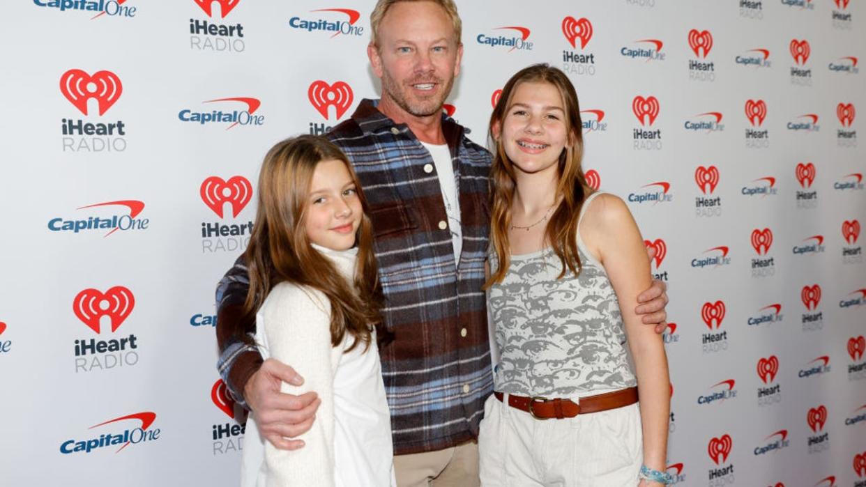 <div>Penna Ziering, Ian Ziering, and Mia Ziering at iHeartRadio Jingle Ball held at the Kia Forum on December 1, 2023 in Los Angeles, California. (Photo by River Callaway/Variety via Getty Images)</div>