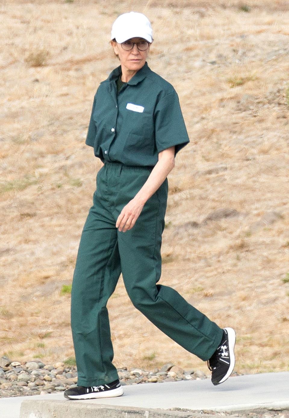 Felicity Huffman Seen in Her Prison Uniform for the First Time During Visit with Her Family