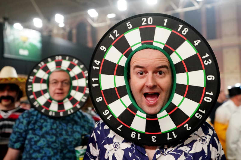 A general view of fans before the final of the Paddy Power World Darts Championship at Alexandra Palace. Zac Goodwin/PA Wire/dpa