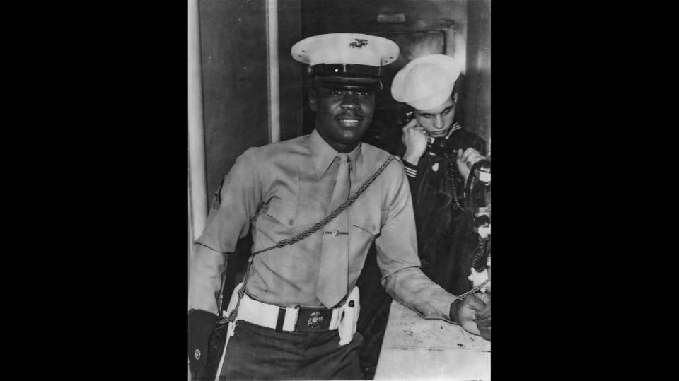 Undated photo of Arthur Lee McDuffie during his stint in the U.S. Marines.