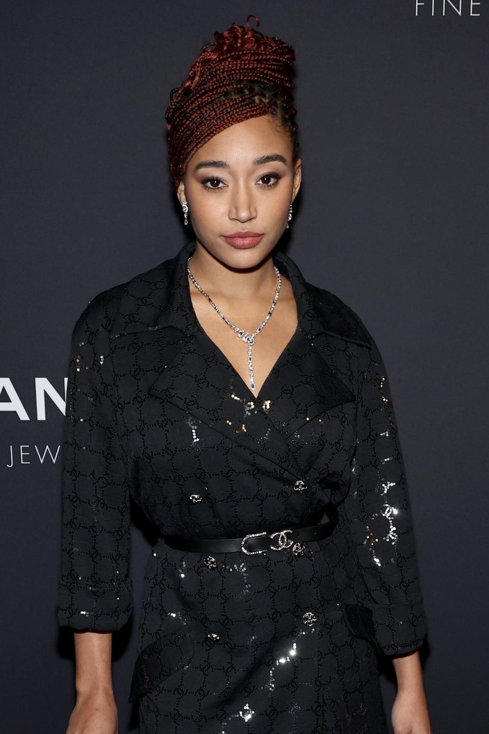 Closeup of Amandla Stenberg