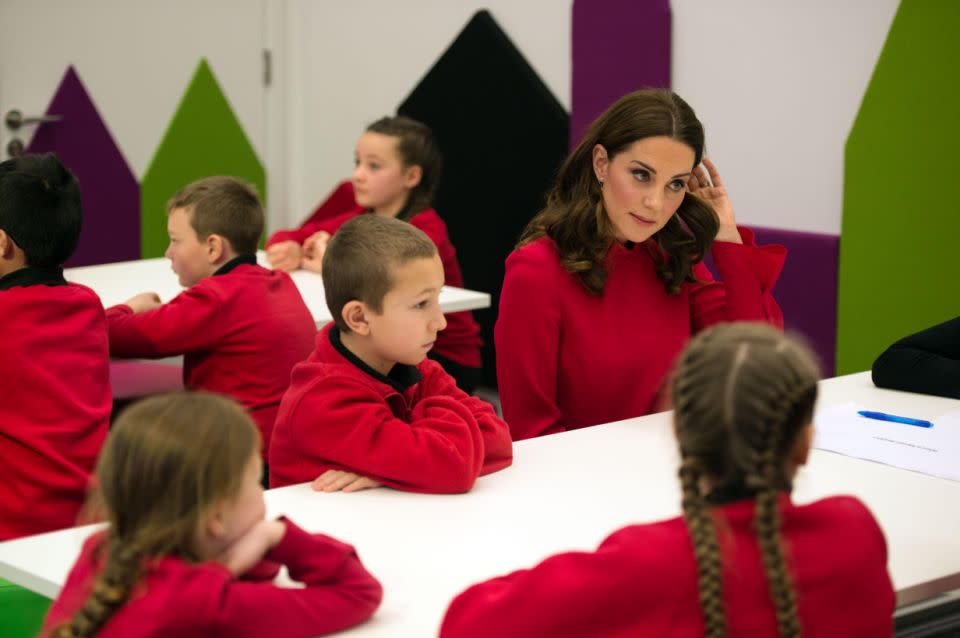 The mum-of-two is no doubt used to dealing with disinterested kids. Photo: Getty