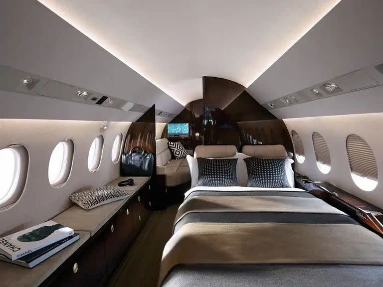 Así es por dentro un avión modelo  Dassault Falcon 900 (Foto: Dassault Aviation / Insider)