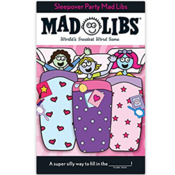 Sleepover Party Mad Libs