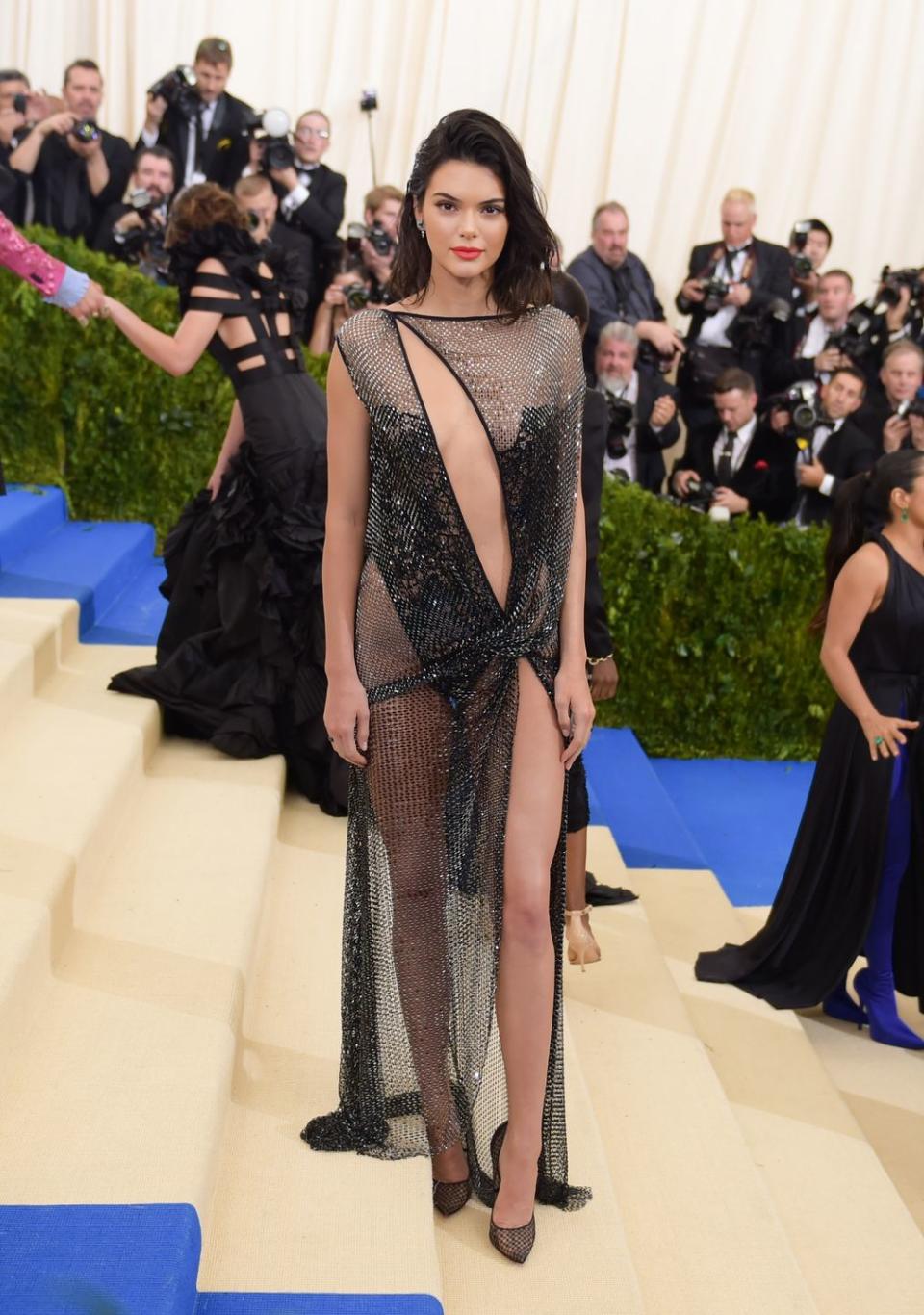 Kendall Jenner at the Met Gala in 2017
