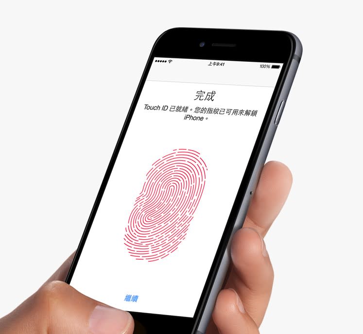 ▲Apple為iPhone 5s/6/6 Plus，均搭載Touch ID指紋辨識系統。