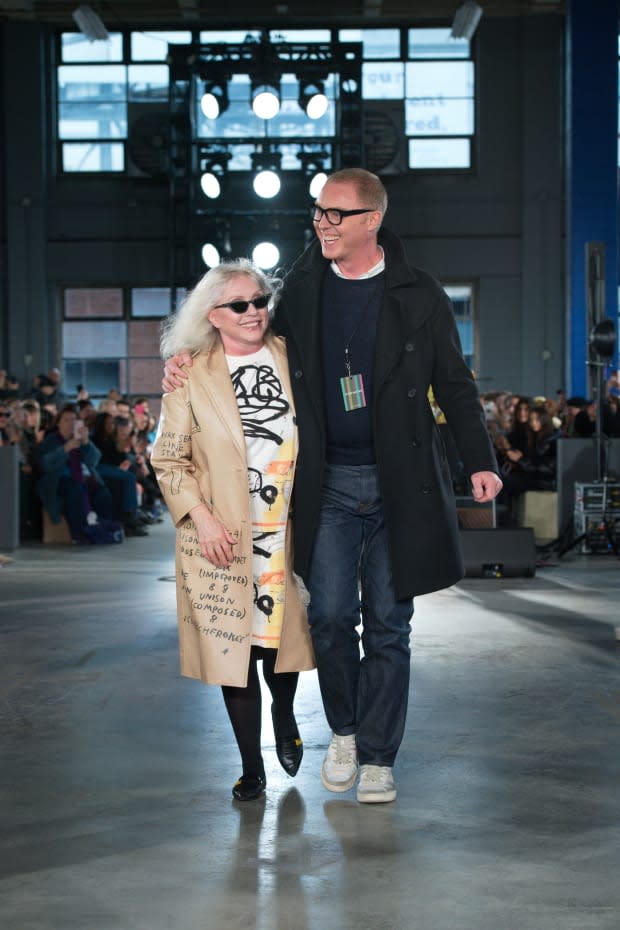 Debbie Harry with Stuart Vevers.