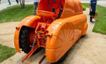 <p>You might be wondering why this tractor is so round. The unique smooth shape was so it wouldn’t damage the coffee plants when it was tilling soil. Seeing one of these was a real treat, as there are fewer than 20 of these complete tractors still in existence. Now that's one expensive tractor.</p>