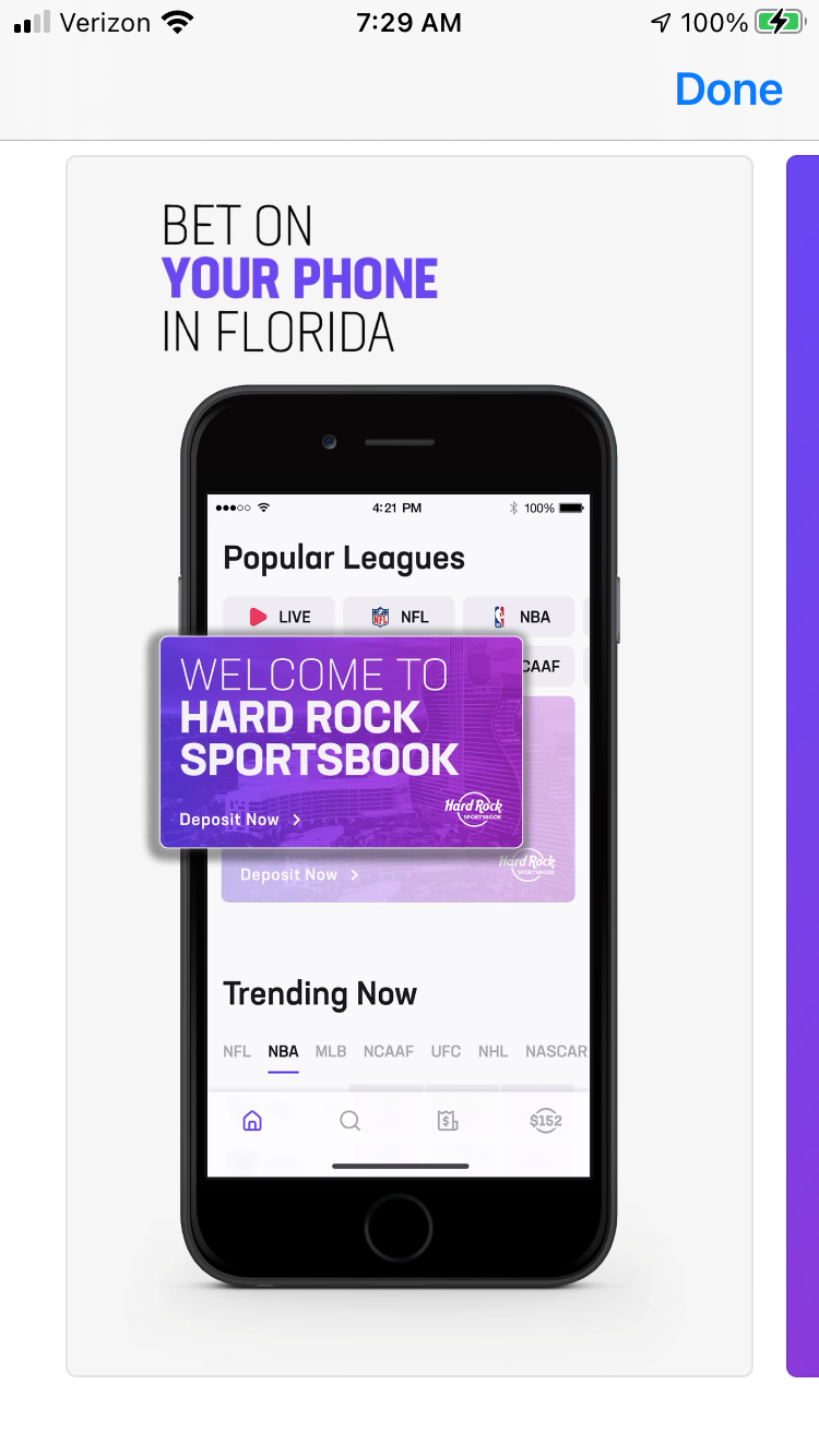 The Hard Rock Sportsbook app launched Nov. 1, 2021, bringing online gambling to Florida.