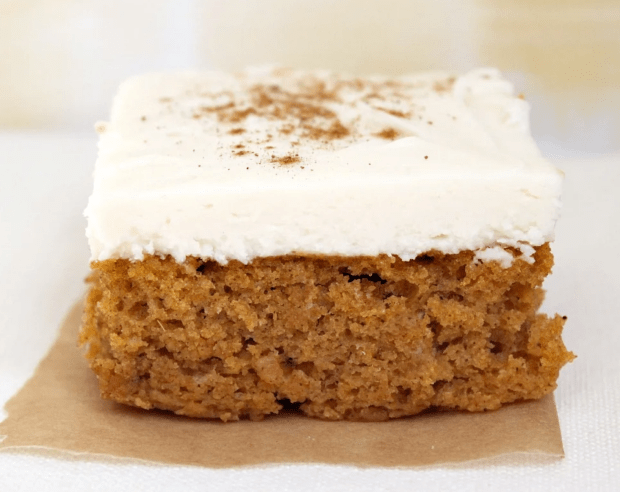 <p><a href="https://parade.com/341699/lorilange/pumpkin-bars-with-cream-cheese-frosting/" rel="nofollow noopener" target="_blank" data-ylk="slk:Lori Lange;elm:context_link;itc:0;sec:content-canvas" class="link ">Lori Lange</a></p>