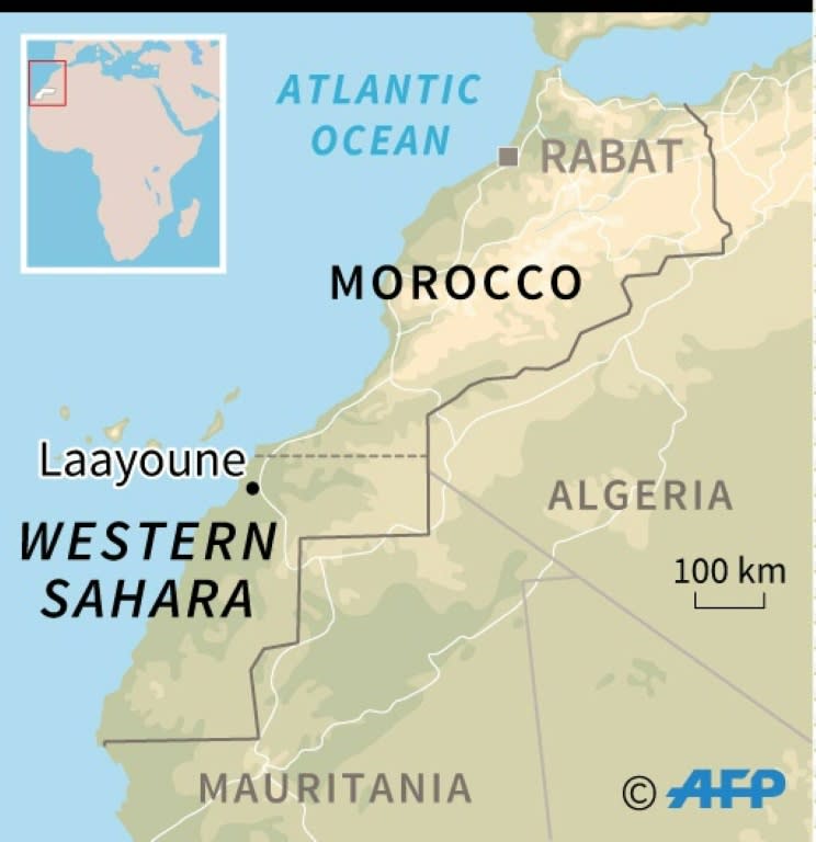 Map of Western Sahara