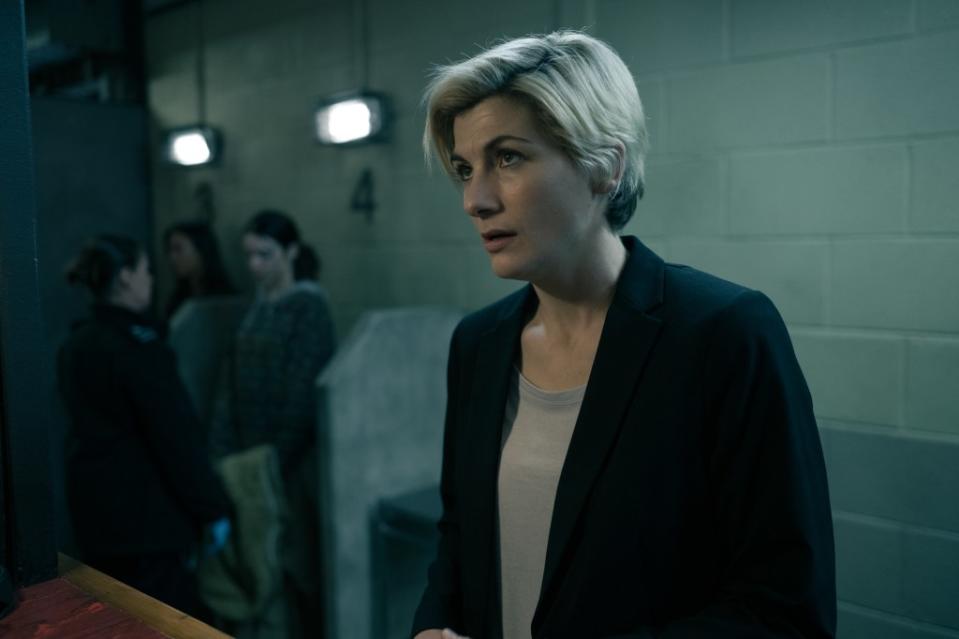 Jodie Whittaker as Orla in “Time,” premiering March 27 on BritBox. BBC Studios/BBC. Photographer: Sally Mais