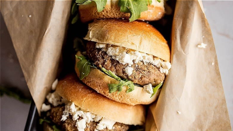 turkey burgers with feta