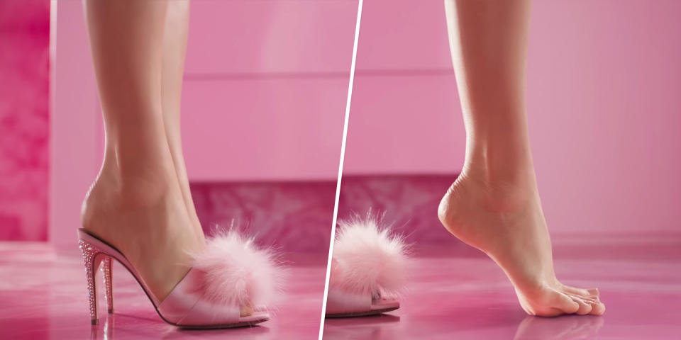 The permanently arched Barbie foot. (Warner Bros. Pictures)
