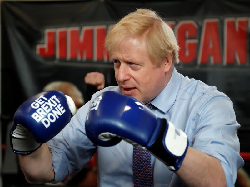 British Prime Minister Boris Johnson continues General Election Campaign trail in Manchester