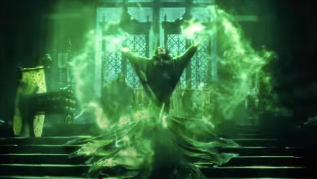 Angelina as Maleficent wielding power