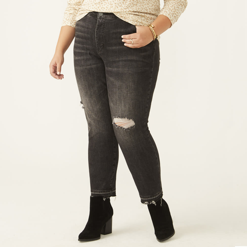 Kut From The Kloth Distressed Straight Leg Jeans