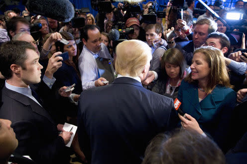 <span class="caption">Onlookers the world over are trying to understand Trump's behaviour.</span> <span class="attribution"><a class="link " href="https://www.shutterstock.com/image-photo/las-vegas-feb-2-donald-trump-104301956?src=2r4KMR_HZFWTC_OkNL7l0w-1-79" rel="nofollow noopener" target="_blank" data-ylk="slk:Joseph Sohm/Shutterstock;elm:context_link;itc:0;sec:content-canvas">Joseph Sohm/Shutterstock</a></span>