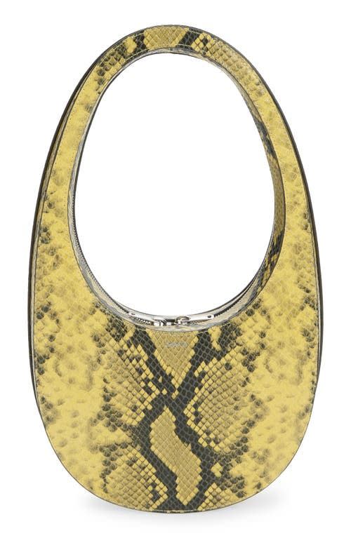 Swipe Croc Embossed Top Handle Bag