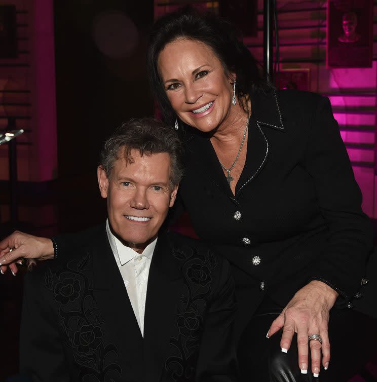 Randy Travis and wife Mary.