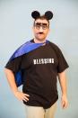 <p>Another perfect getup for pun-lovers, this costume only requires you to spell out "blessing" with iron-on letters and then craft a clever disguise with a fake mustache, glasses, and cape. </p><p><a class="link " href="https://www.amazon.com/Loftus-International-Humorous-Halloween-Mustache/dp/B002481UG4?tag=syn-yahoo-20&ascsubtag=%5Bartid%7C10070.g.28171554%5Bsrc%7Cyahoo-us" rel="nofollow noopener" target="_blank" data-ylk="slk:SHOP MUSTACHE AND NOSE GLASSES;elm:context_link;itc:0;sec:content-canvas">SHOP MUSTACHE AND NOSE GLASSES</a></p>