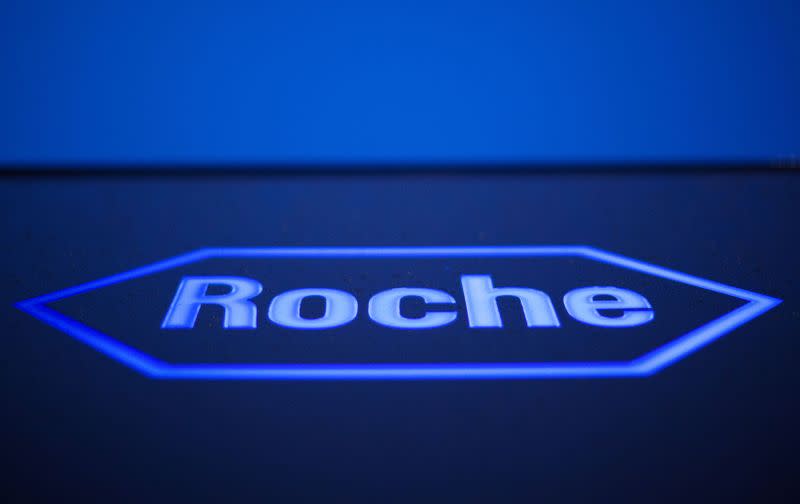 FILE PHOTO: FILE PHOTO: Logo of Swiss pharmaceutical company Roche is pictured in Rotkreuz