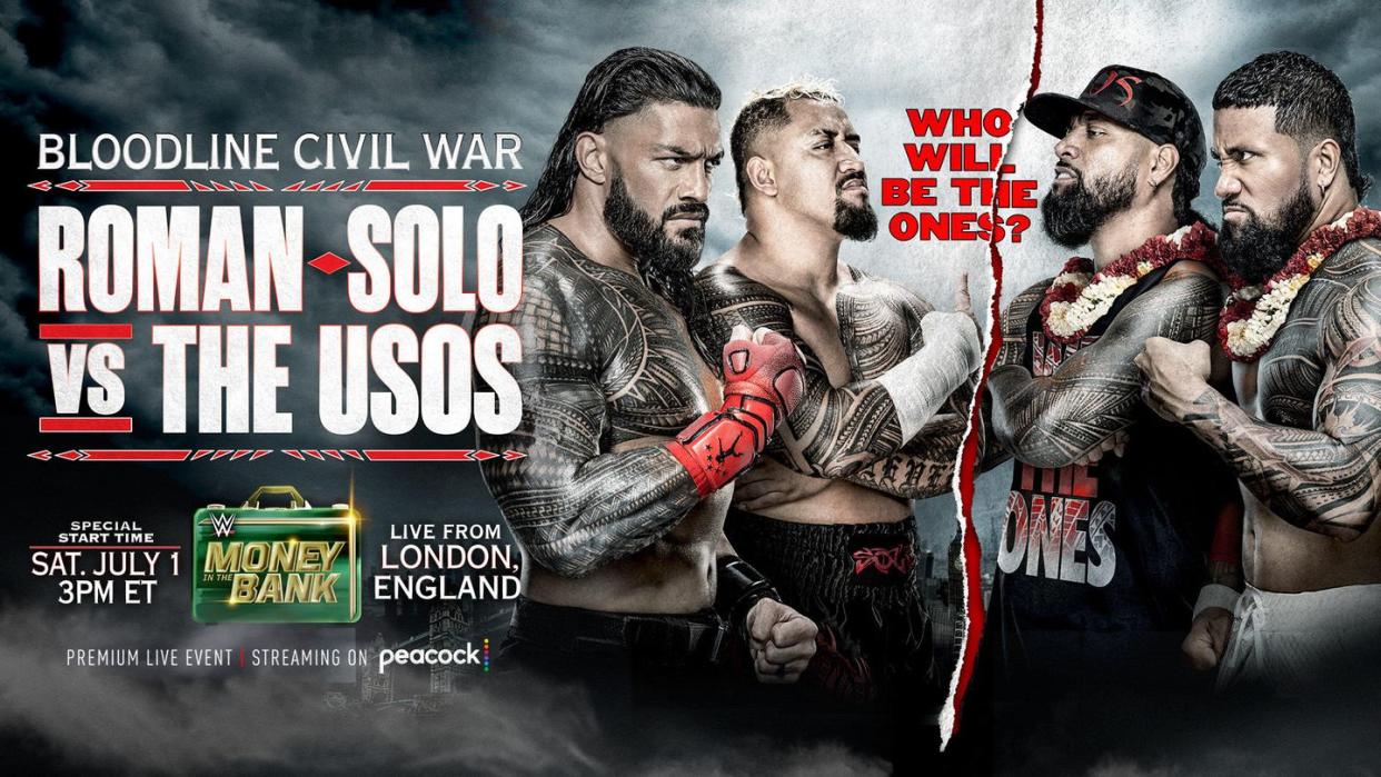 wwe money in the bank 2023 bloodline civil war