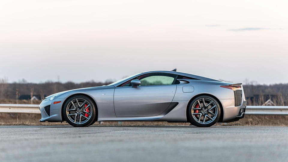 The 2012 Lexus LFA in Steel Gray