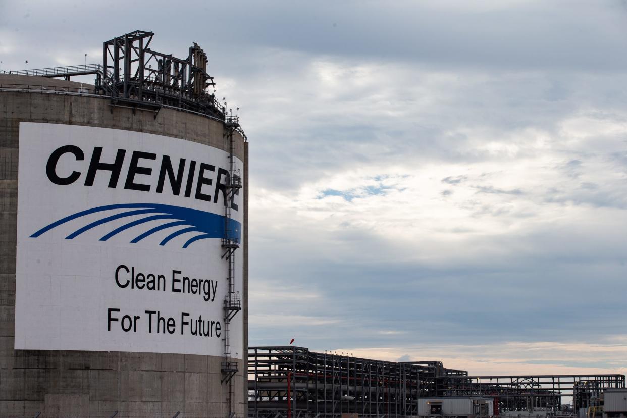 Tanks at Cheniere Energy's Corpus Christi Liquefaction facility on Oct. 4 2022, in San Patricio County, Texas.