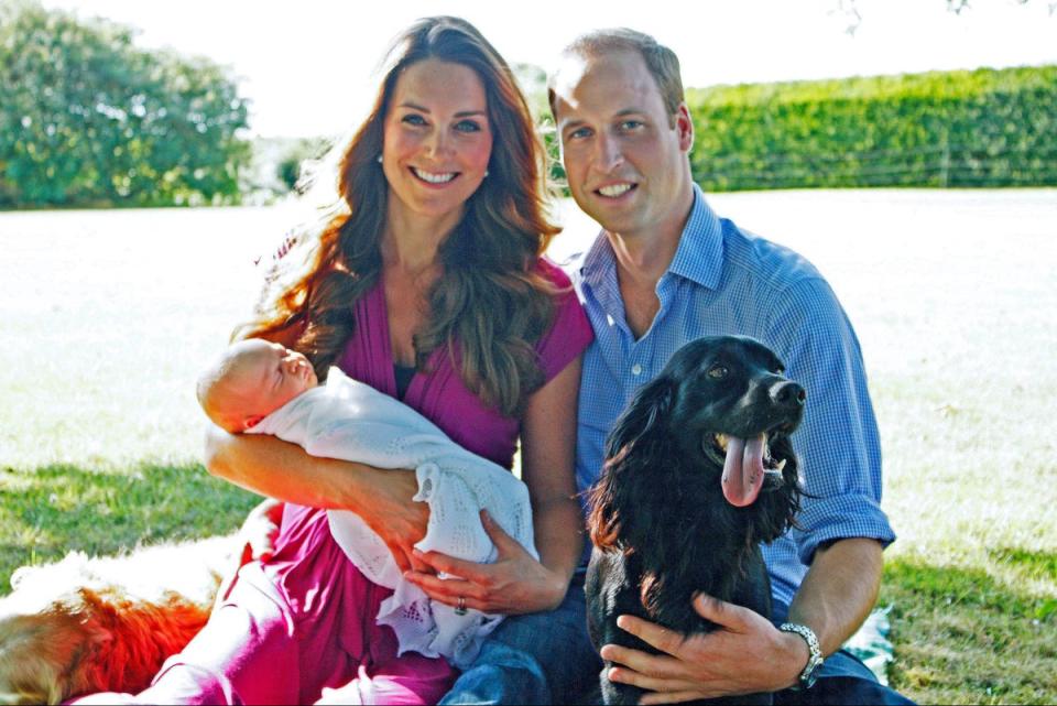 The first official photo after Prince George’s birth was taken in this manor’s grounds (DoC/DIASIMAGES)