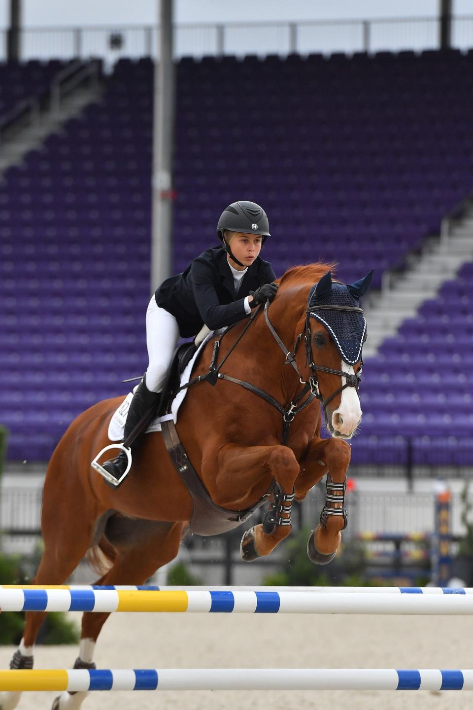 Hannah Serfass, a promising, 15-year-old junior show rider from Webster, Florida, died Sunday, following a fall while competing in an event at Fox Lea Farm, an equestrian center on Auburn Road near Venice.