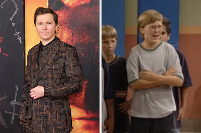 Paul Dano at a "The Batman" premiere and in an episode of "Smart Guy."