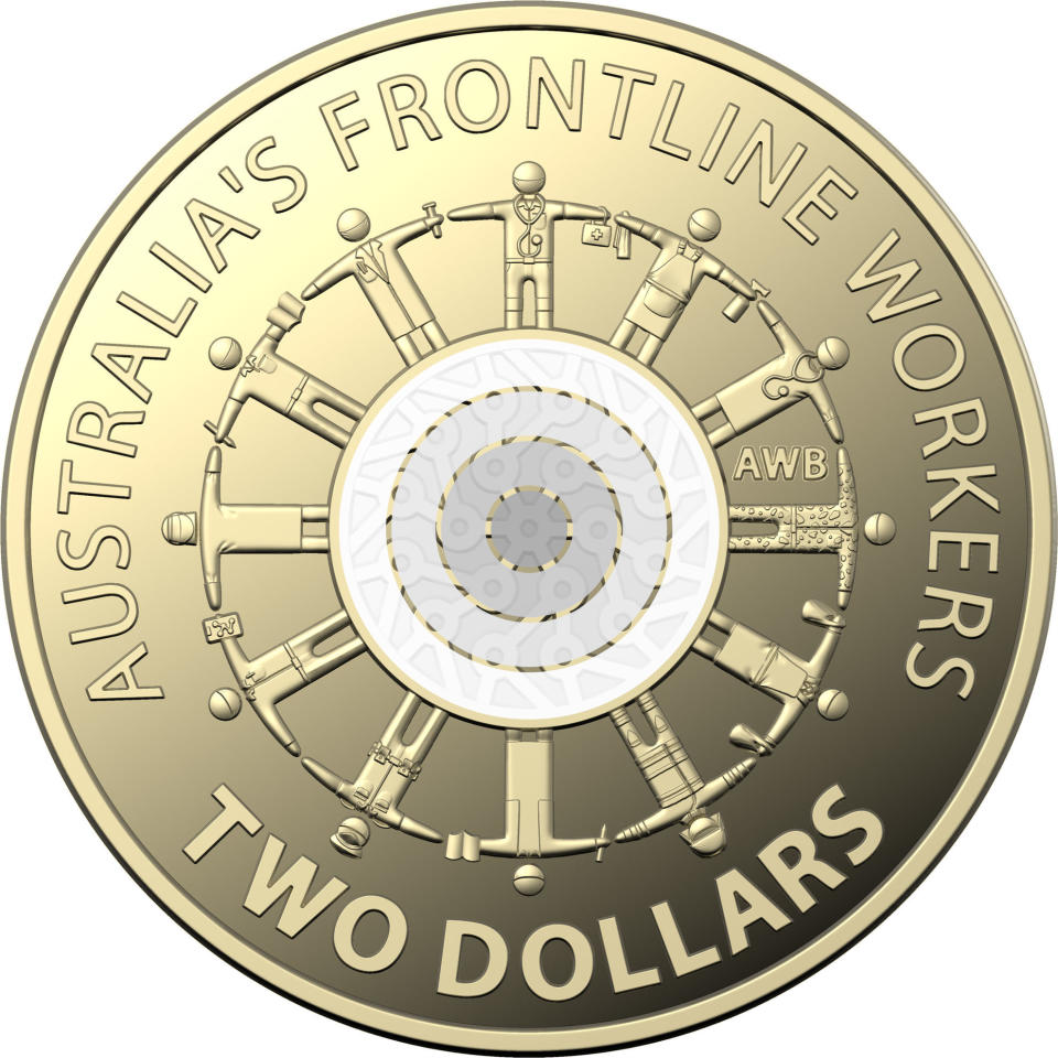 The Royal Australian Mint frontline worker coin.