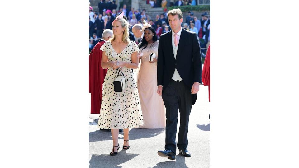 Lady Edwina Louise Grosvenor and Dan Snow at Harry and Meghan's royal wedding