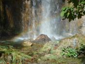 A waterfall in the Plitvice Lakes National Park