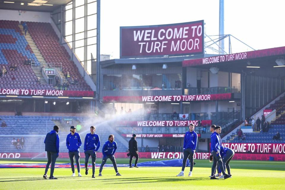 Blackburn Rovers players at Turf Moor. <i>(Image: CameraSport)</i>