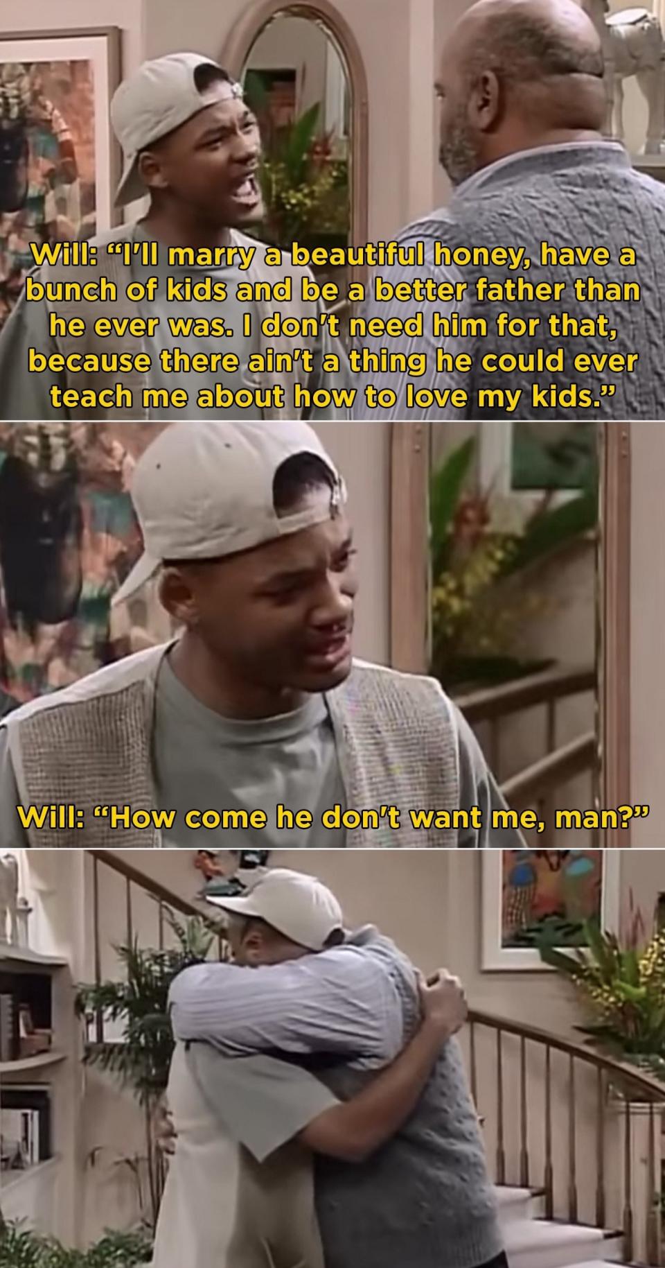 Will and Uncle Phil from "The Fresh Prince of Bel-Air"