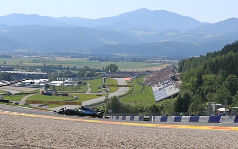 July 7th 2017, Red Bull Ring, Spielburg, Austria; Formula One Grand Prix, Friday free practise sessions; Lewis Hamilton Mercedes AMG Petronas F1 W08 EQ Energy - Credit: Action Plus