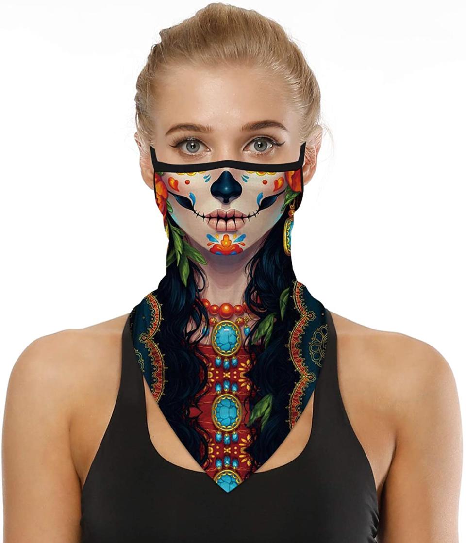 Halloween neck gaiter face mask, halloween face masks, best halloween face masks