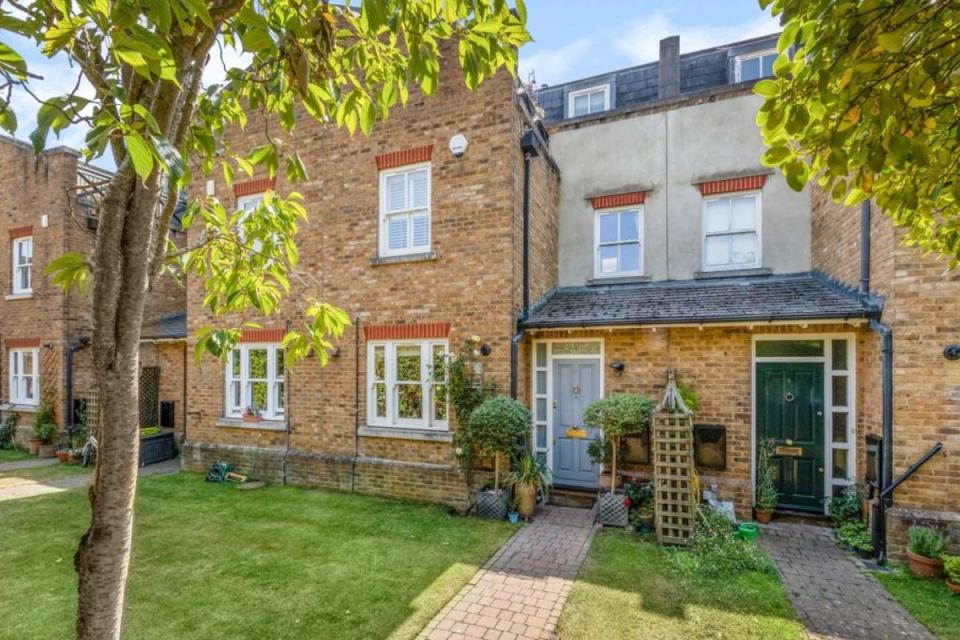 Should the Johnsons sell their Camberwell home for its asking price, this four-bedroom terraced house in a gated development in Dulwich Village is within budget (Harvey & Wheeler / Rightmove)