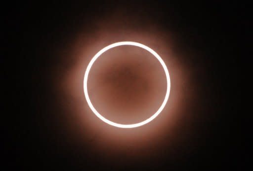 An annular solar eclipse seen from Tokyo, Japan, on May 21. Millions turned their eyes to the sky on both sides of the Pacific as a solar eclipse created a "ring of fire" from Asia to the western United States