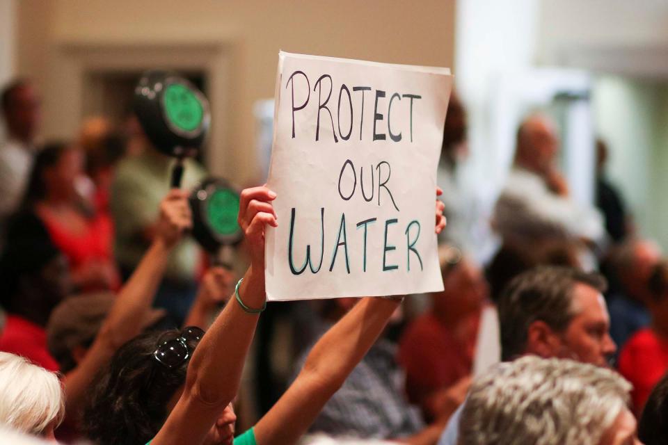 File - Joanne Stanton and Hope Grosse, founders of the local clean drinking water group and leading PFAS advocates, said the new regulations were a historic victory for millions of Americans exposed to the compounds linked to a number of health affects, including cancer.
